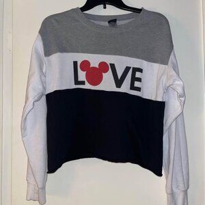 Disney Mickey Mouse Ears “Love”  Long Sleeve T-Shirt, Large